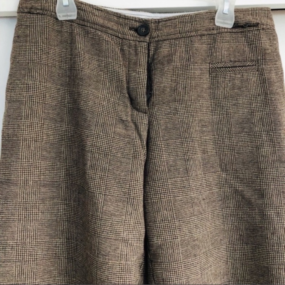 Finn Flare Vintage 90's Wool Plaid Pant Trousers Size: US L | Vintage - Picture 4 of 7